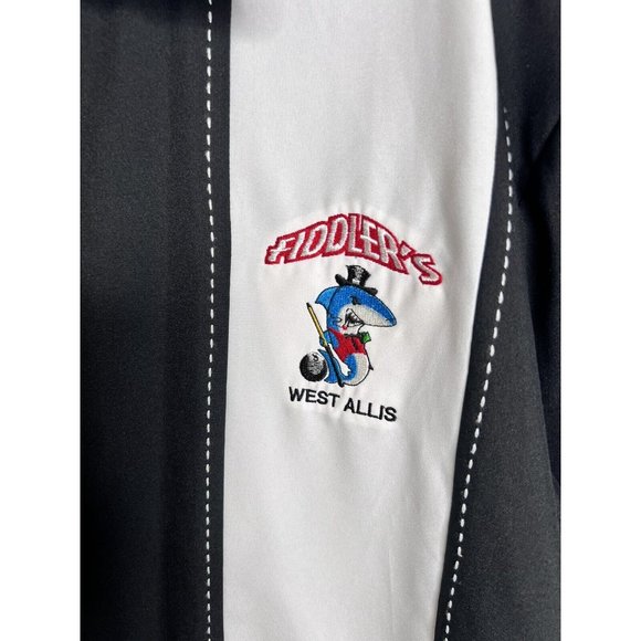 Daddy O's Vintage Sopranos Style Camp Shirt w/ Embroidered Fiddlers Sz XL Button - Picture 3 of 8